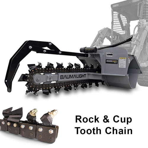 36X6" 50/50 ROCK & CUP TOOTH CHAIN