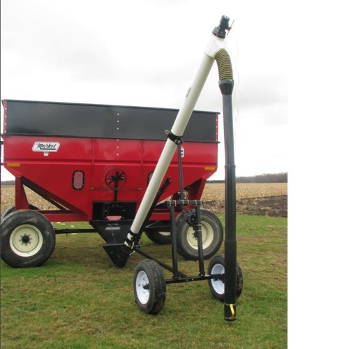 8IN 15FT PORTABLE SINGLE AUGER W/7IN CU>